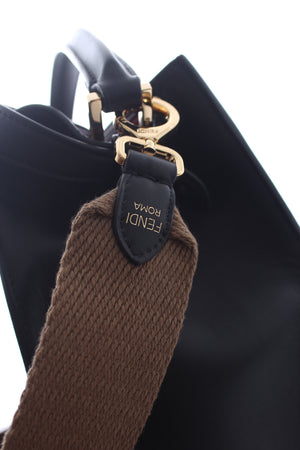 Fendi Peekabo X-Lite Medium Leather Tote Bag