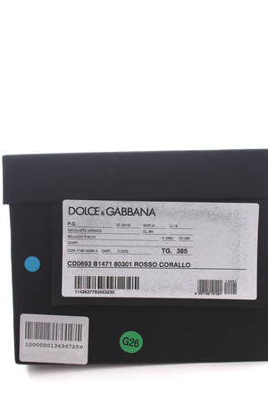 Dolce & Gabbana Bellucci Crystal-Embellished Patent Leather Pumps