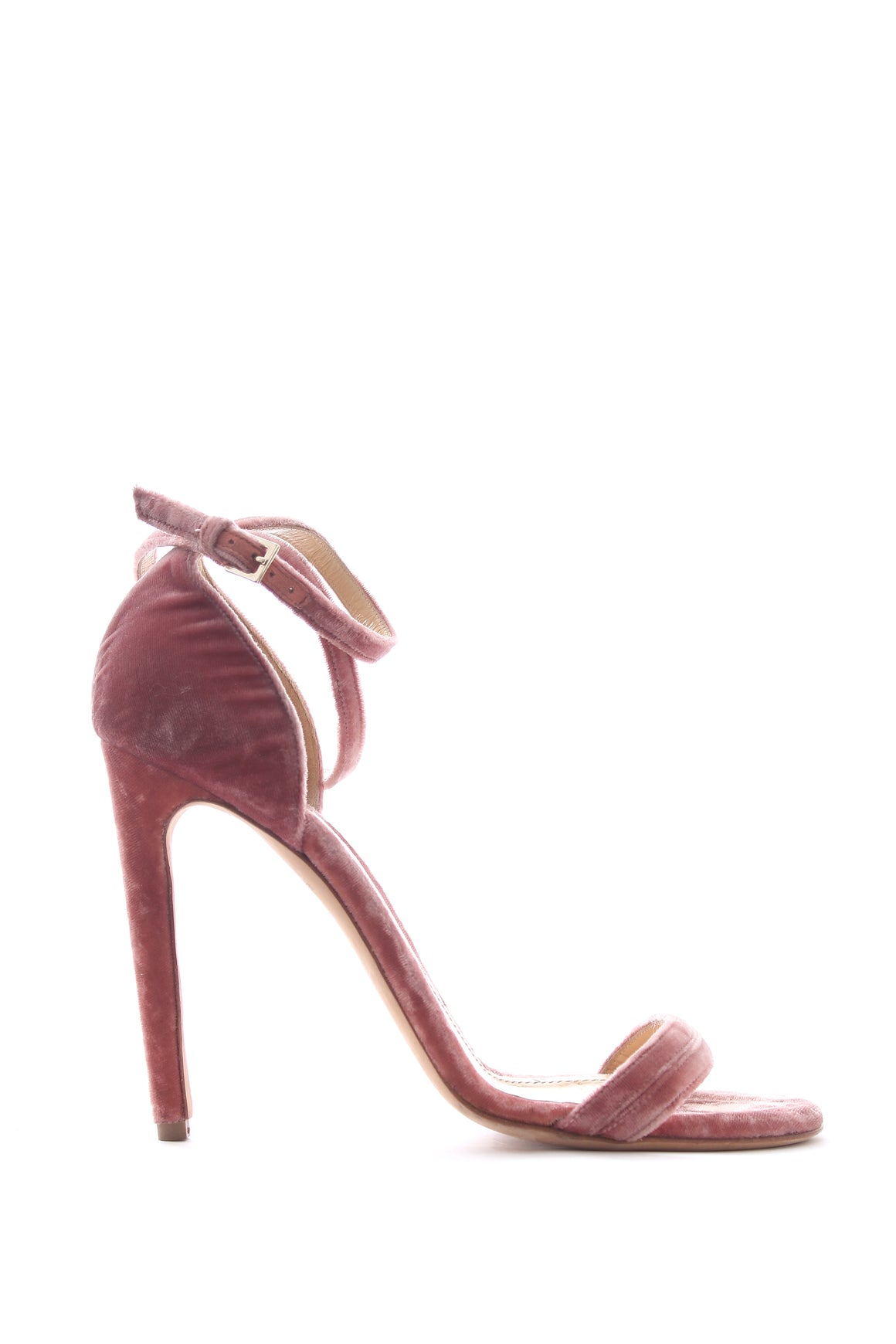 Chloe Gosselin Velvet Strap Sandals