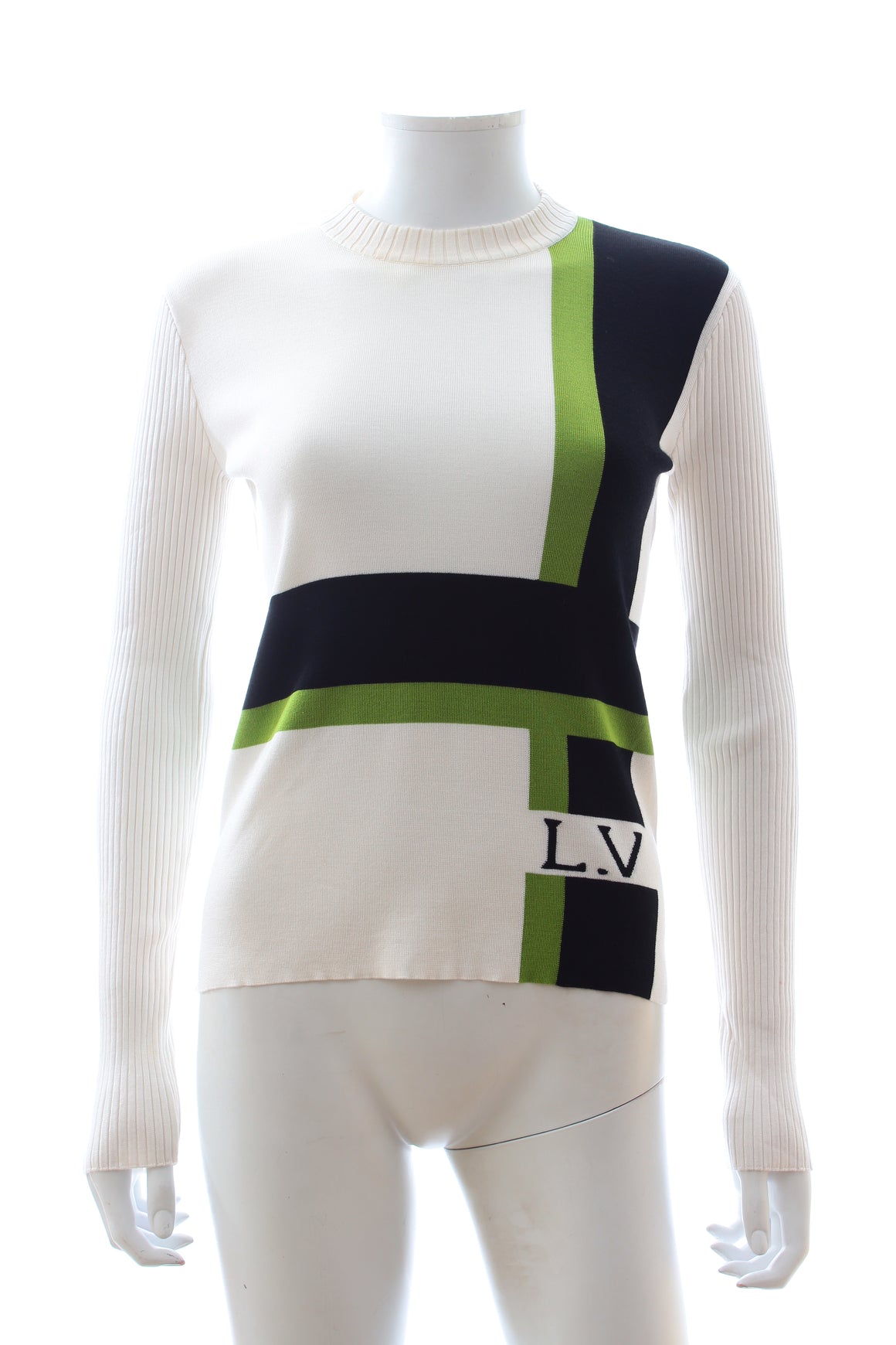 Louis Vuitton LV Signature Striped Silk-Wool Blend Sweater