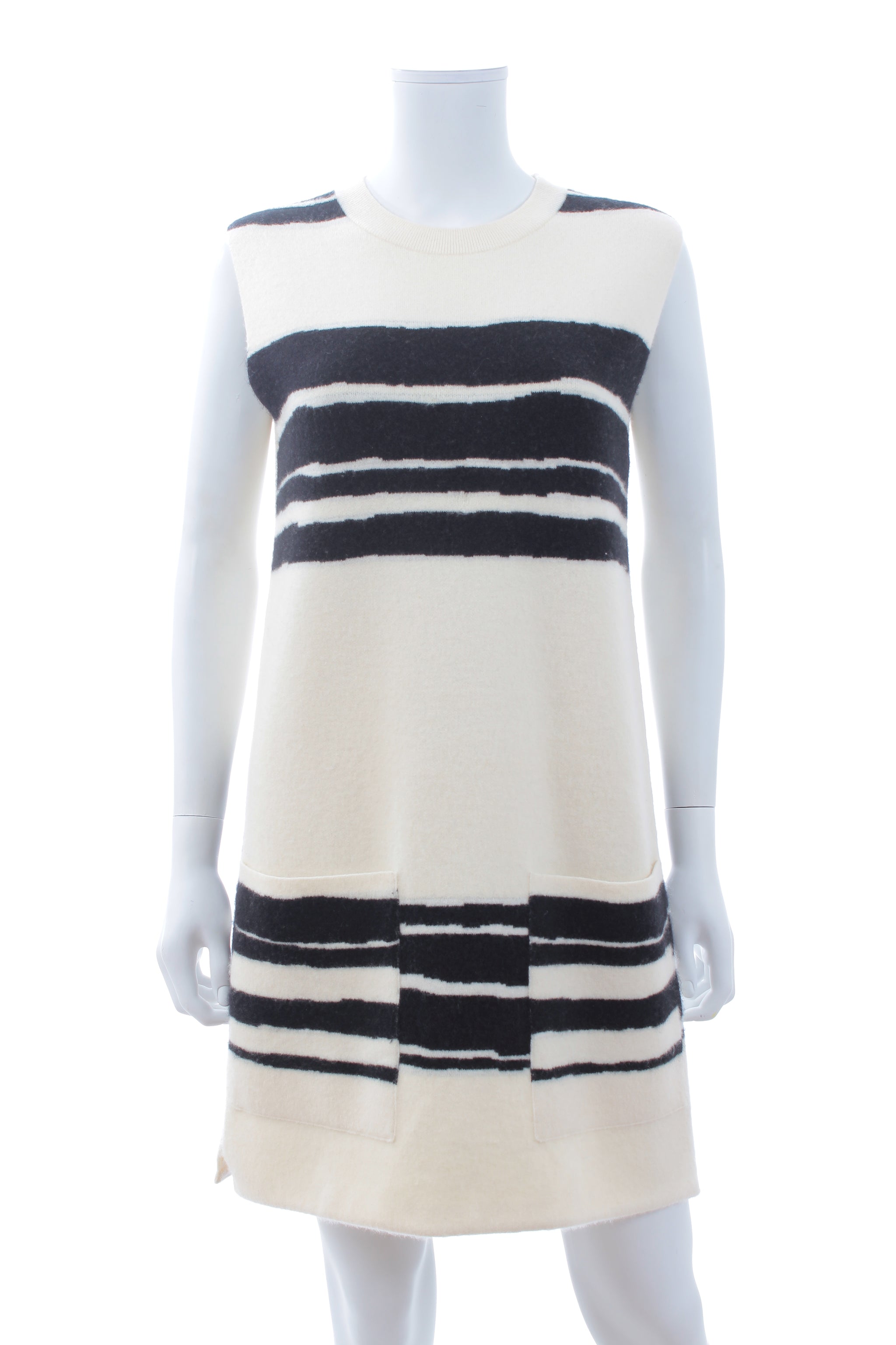 Cashmere-blend Stripe Knit Dressハーリップトゥ - ロングワンピース
