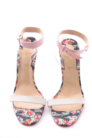 Christian Louboutin Floral Printed Strap Sandals