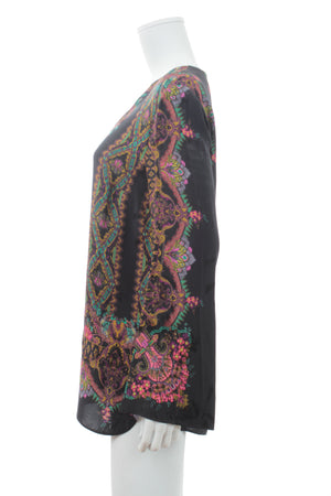 Etro Paisley Printed Silk-Blend Top