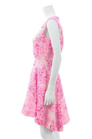 Giambattista Valli Floral Printed Silk Mini Dress