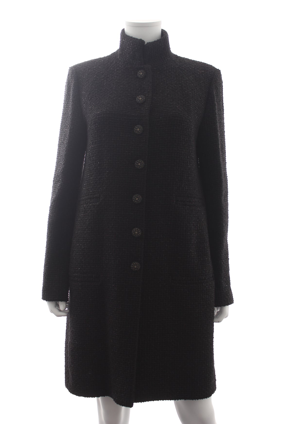 Chanel Cotton-Blend Tweed Coat