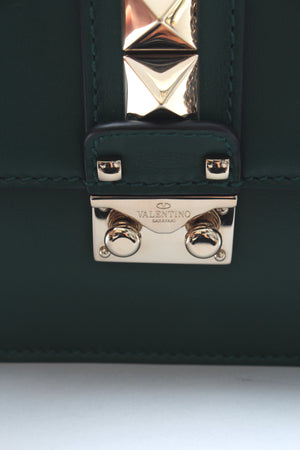 Valentino Garavani Lock Leather Shoulder Bag