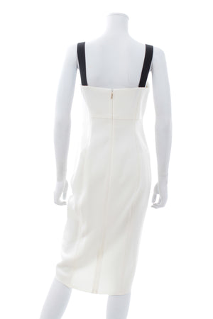Jason Wu Ruffled Grosgrain-Trimmed Stretch-Crepe Dress