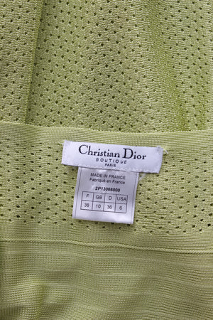 Dior Cutout Halter Neck Knit Mini Dress