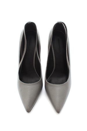 Alexander Wang Embossed Leather Pointed Toe Pumps