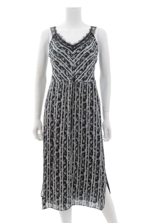 Jason Wu Lace-Trimmed Printed Midi Dress