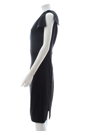 Versace Collection One Shoulder Embellished Silk Dress