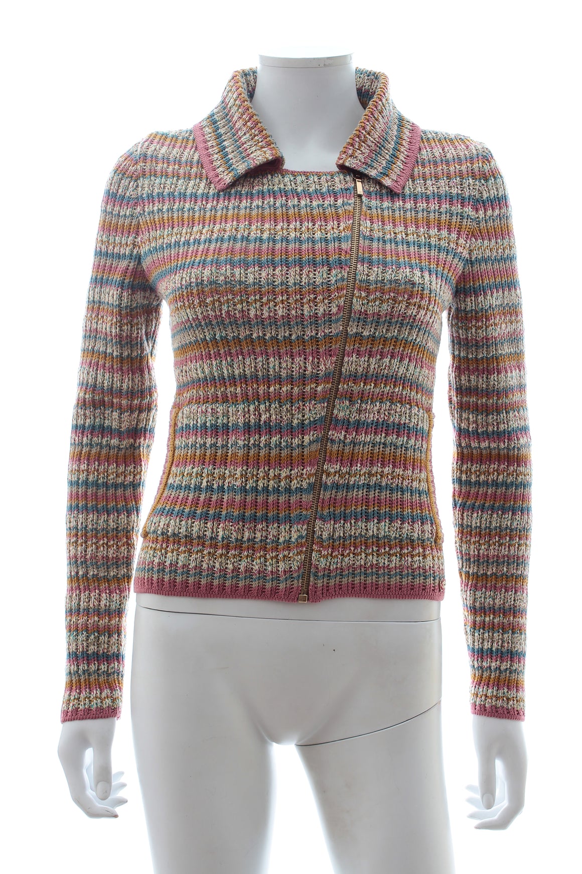 Chanel Multicoloured Knitted Cotton Jacket - Chanel 2017 Coco Cuba Cruise Collection