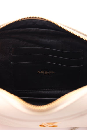 Saint Laurent Lou Mini Quilted Grain de Poudre Leather Bag