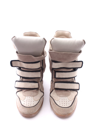 Isabel Marant Bekett Suede Wedge Sneakers