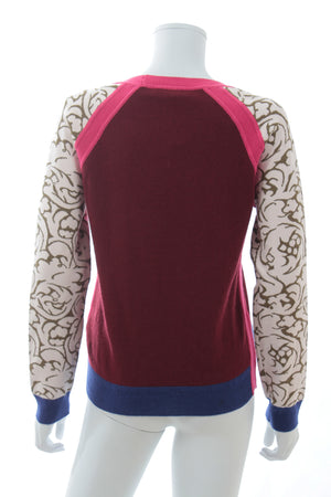 MSGM Wool-Cashmere Blend Colour Block Sweater