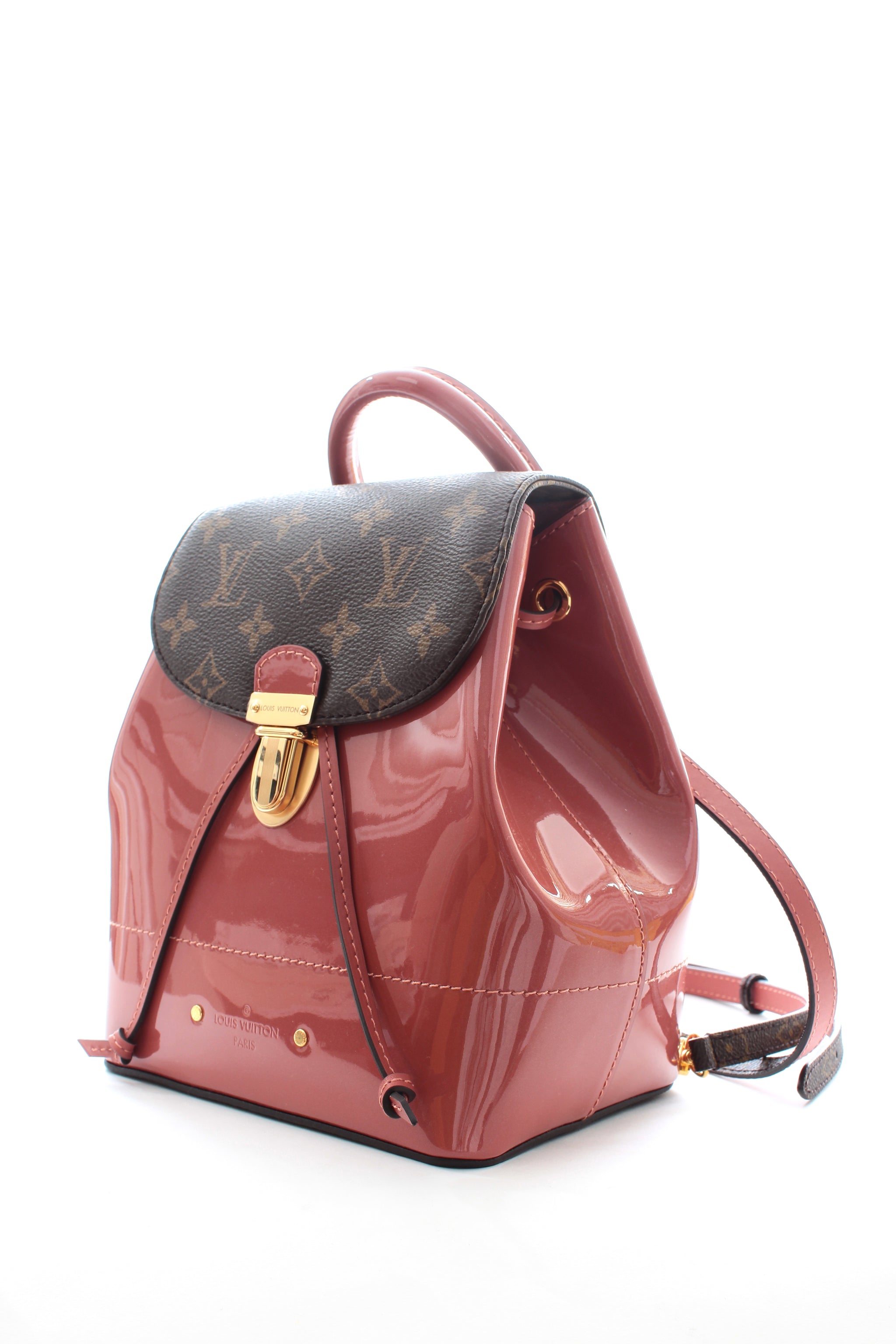 LOUIS VUITTON Hot Springs Backpack White Monogram and Patent