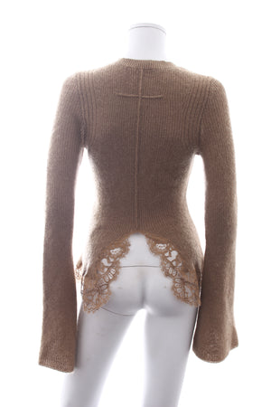 Givenchy Lace-Trimmed Mohair-Blend Sweater