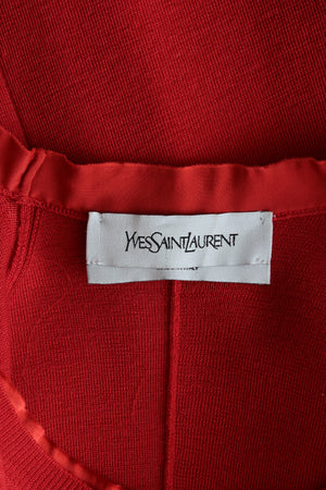 Yves Saint Laurent Belted Wool Dress