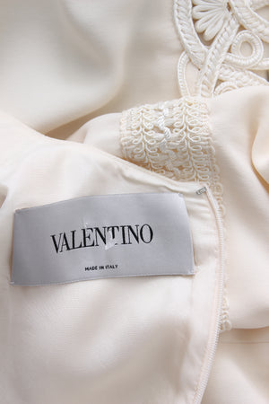 Valentino Embroidered Silk Dress