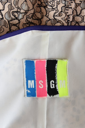 MSGM Lace Zip Front Jacket