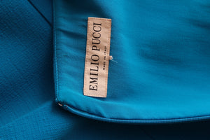 Emilio Pucci Ruffle Detail Wool-Stretch Dress