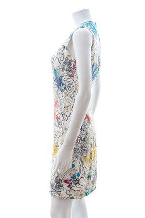Peter Pilotto Sleeveless Floral Print Mini Dress