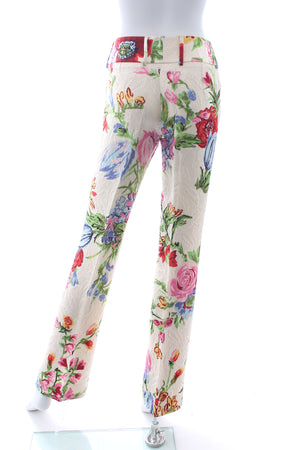 Dolce & Gabbana Floral Jacquard Wool and Silk-Blend Trousers