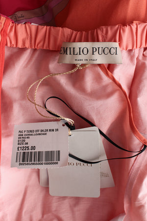 Emilio Pucci Printed Off Shoulder Dress - Current Season