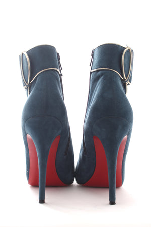 Christian Louboutin Trottinette Suede Ankle Boots