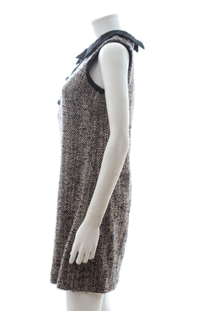 Dolce & Gabbana Boucle Knit Sleeveless Dress