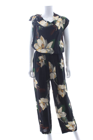 Vivienne Westwood Anglomania Floral Printed Silk-Blend Jumpsuit