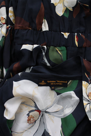 Vivienne Westwood Anglomania Floral Printed Silk-Blend Jumpsuit