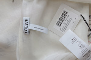 Loewe x Charles Rennie Mackintosh Rose Print Asymmetric Wool Skirt