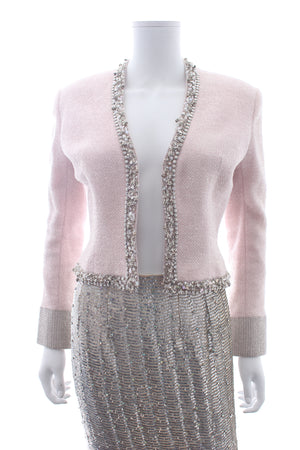 Vintage Christian Dior Embellished Tweed Jacket and Sequin Skirt