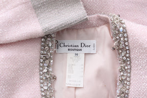 Vintage Christian Dior Embellished Tweed Jacket and Sequin Skirt