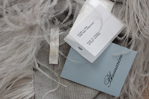 Blumarine Ostrich-Feather Wool Cardigan - Blu V Special Edition