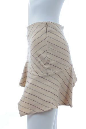 Isabel Marant Kimura Asymmetric Striped Mini Skirt