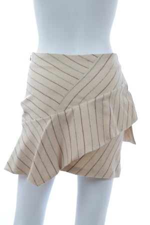 Isabel Marant Kimura Asymmetric Striped Mini Skirt