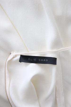 Elie Saab One-Shoulder Crepe Gown