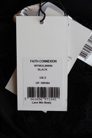Faith Connexion Lace Mesh Bodysuit