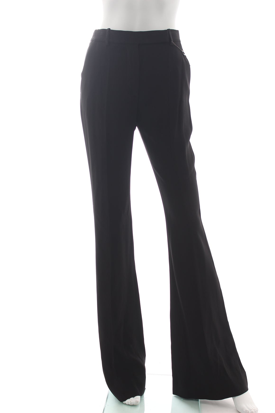 Alexander McQueen Flared Crepe Trousers