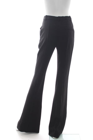 Alexander McQueen Flared Crepe Trousers