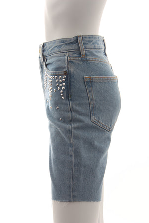 Alessandra Rich Stud-Embellished Shorts