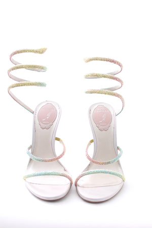 Rene Caovilla 'Cleo' Crystal-Embellished Leather Sandals - Special Edition