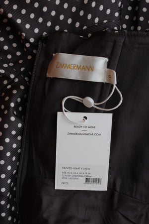 Zimmermann Painted Heart V Silk-Blend Dress