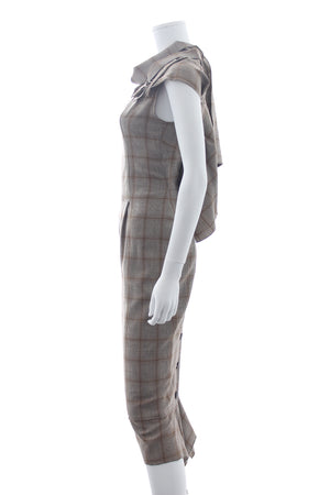 Roland Mouret Galaxy Prince of Wales Check Wool Dress