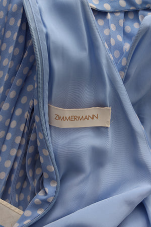 Zimmermann Super Eight Polka Dot Crepe Midi Dress