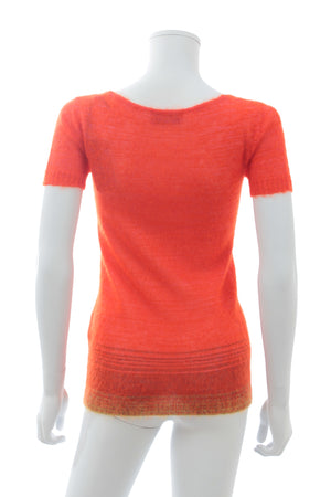 Missoni Brushed Short Sleeve Knitted Top