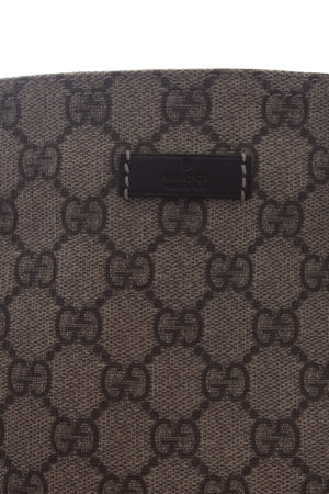 Gucci GG Supreme Leather-Trimmed Messenger Bag