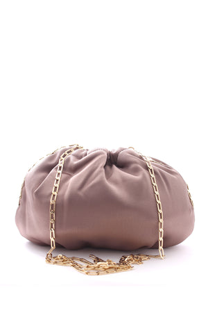 Rosantica Chain-Strap Satin Pouch Bag